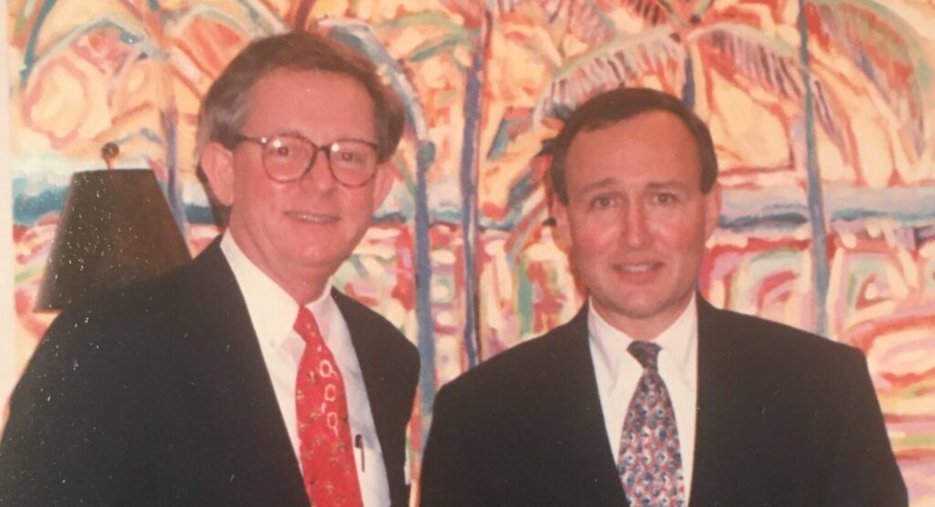 Tucker/Hall founders Jeff Tucker and Tom Hall in 1990.